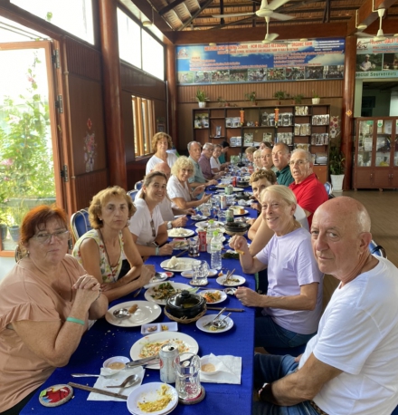 Great farming and Lunch with Lovely group from Spain , UK AND Australia 
