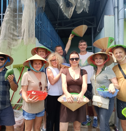 exploring  organic farm , exploring  vietnamese cuisines  with  cu chi tunnels from Lovely Group from  Polland 1