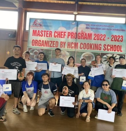 Master chef program with  lovely group from UK ,American , Ireland , Australia and Newzeland 