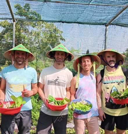 farming HCM Cooking Class with cu chi tunnels program with lovely group from Spain and American