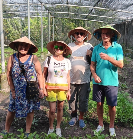 Great farming, lunch and cu chi tunnels program with lovely group from Polland 