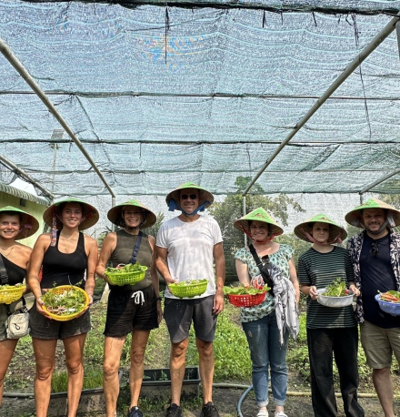 unique farm to table cooking class program with cu chi tunnels from lovely group from Autralia