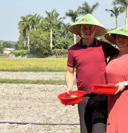 great farming cooking class with cu chi tunnels from lovely couple from German 