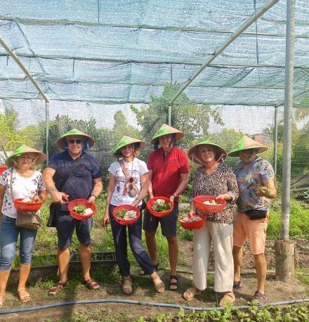 farming cooking class with cu chi tunnels program  with lovely group from Polland 