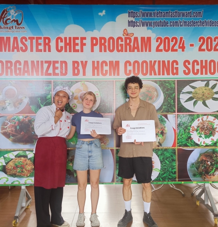 farming cooking class with cu chi tunnels program with lovely couple from German 