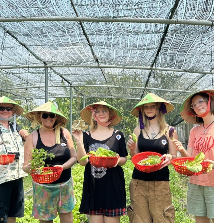 farming cooking class with cu chi tunnels program with lovely Polland Group1