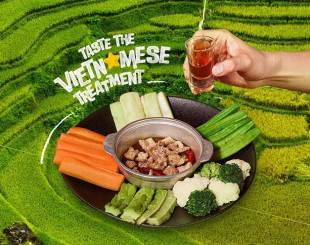 When nature becomes a part of the meal