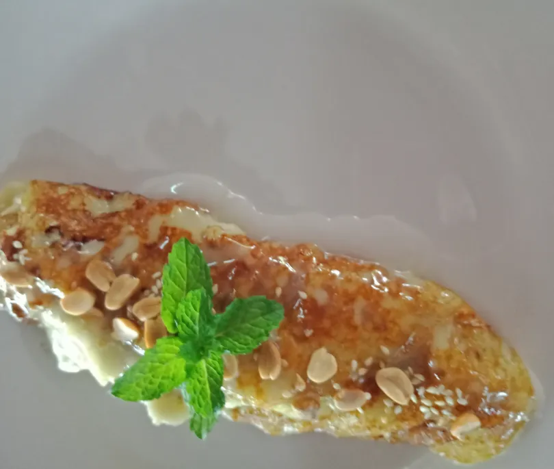 Banana Pancake with coconut Milk