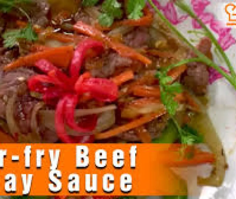 Stir fry Beef with Sate Sauce