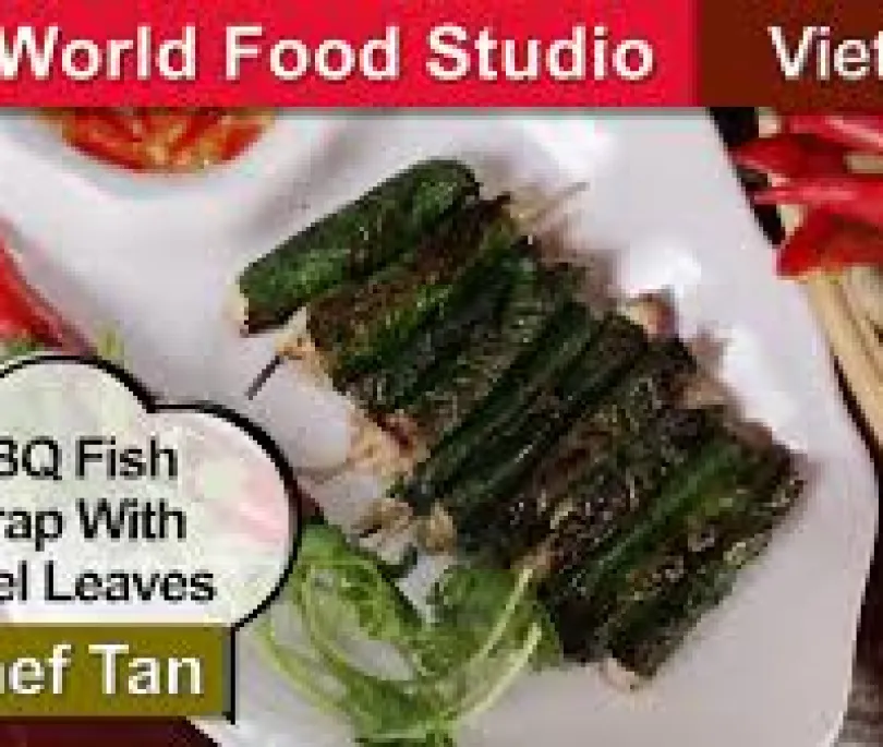 BBQ Fish wrap with Betel Leaves