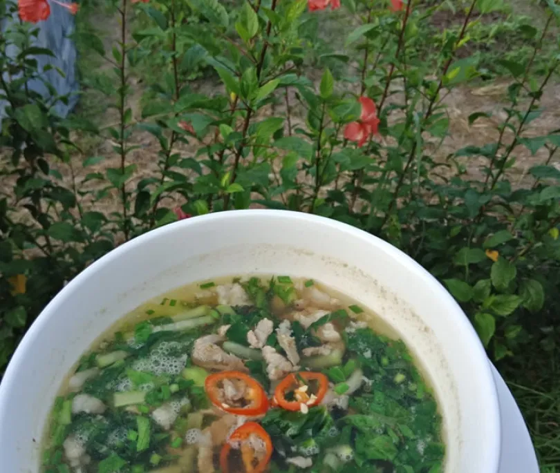 Combination Vegetables soup with Pork Minced