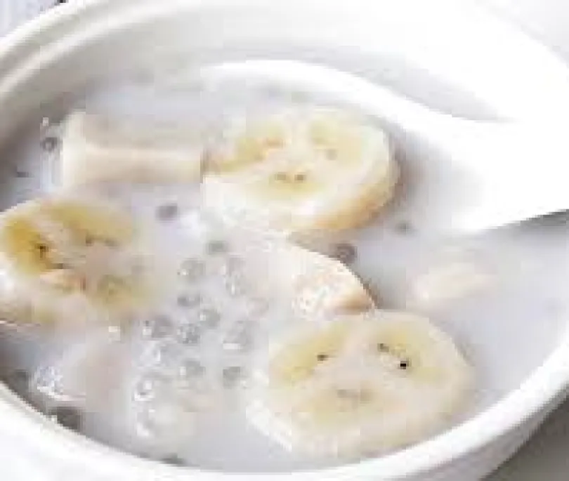 Steam Banana with Coconut Milk