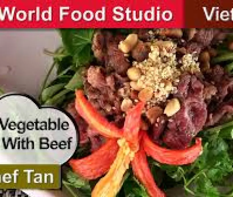 Crab Vegetables Salad with Beef