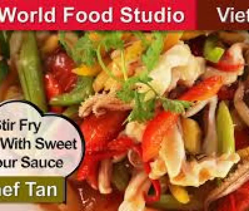 Stir fry Squid with Sweet and Sour Sauce