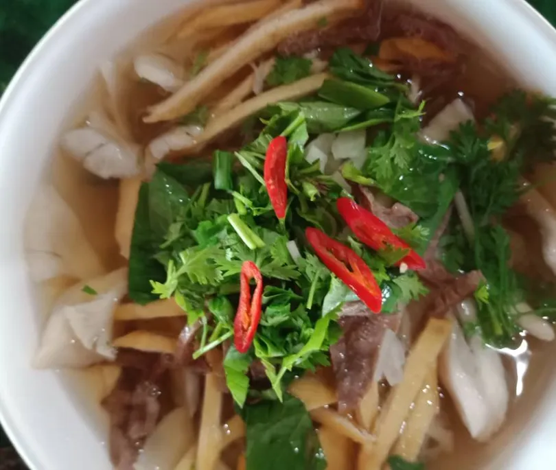 Amazing Vietnamese Vegan Rice Noodle Soup ( Pho Chay )