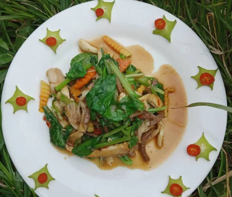 Stir fry Vegetables with Ginger ,Lemongrass sauce