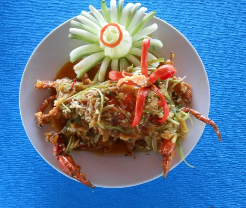 Crispy Crab with Xo sauce