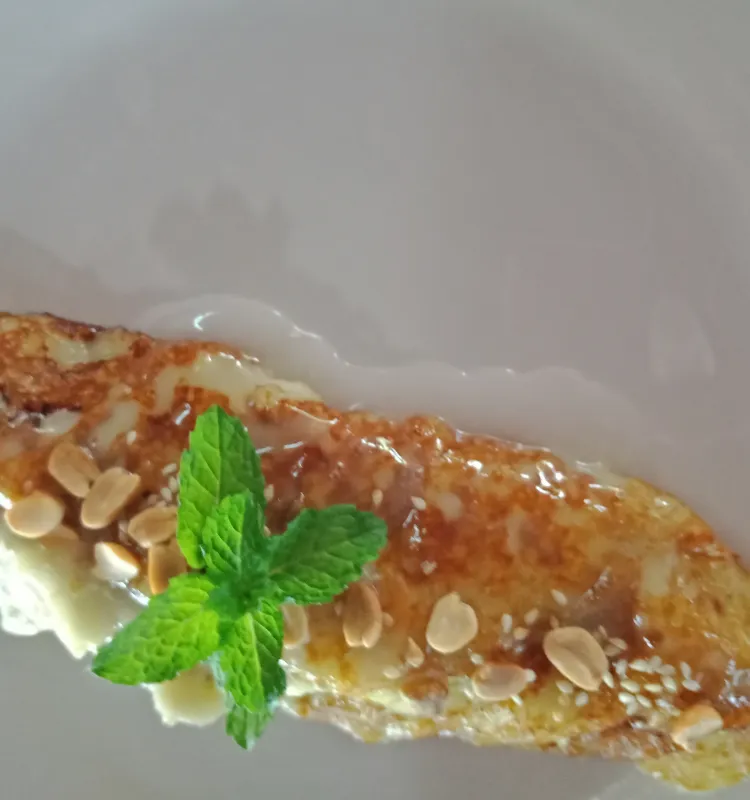 Bánh chuối sốt nước cốt dừa