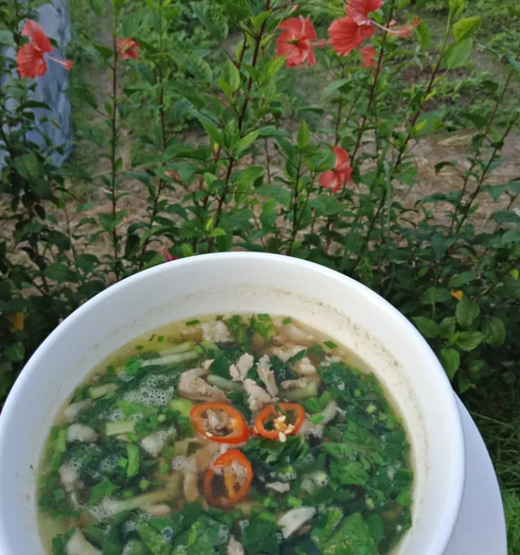 Combination Vegetables soup with Pork Minced