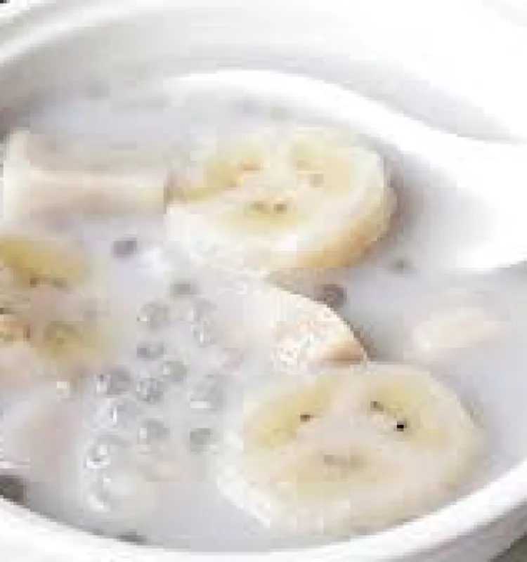 Steam Banana with Coconut Milk