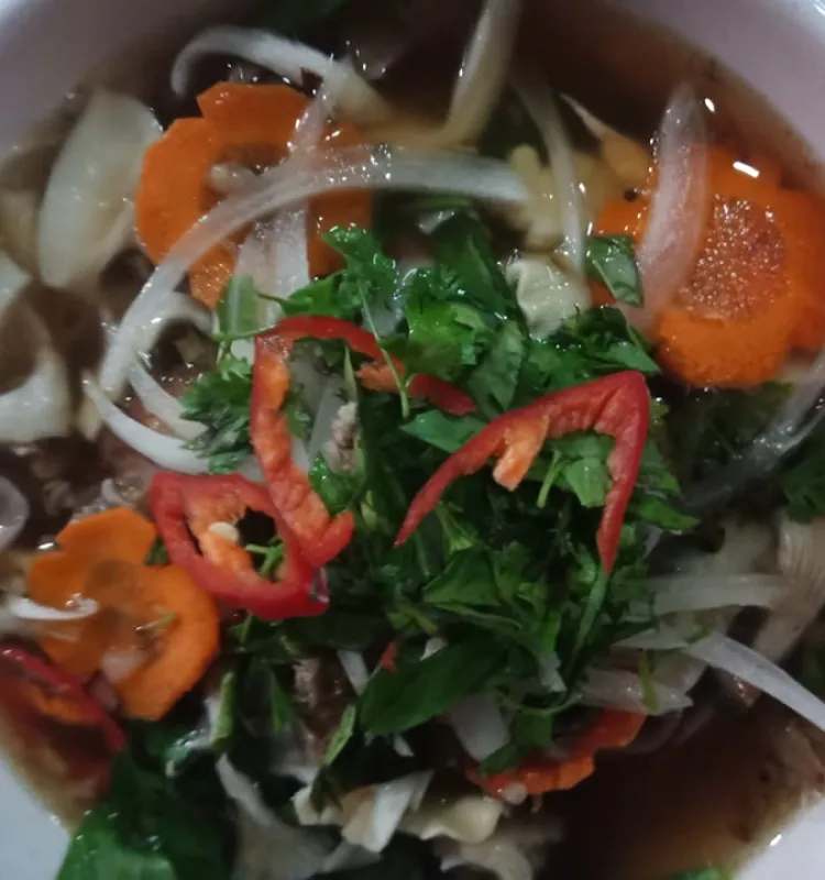 Roast Duck with Egg Noodle Soup