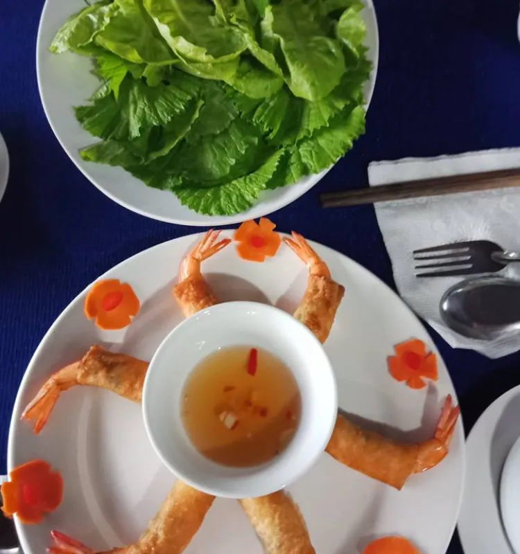 Prawn Wrap with Coriander