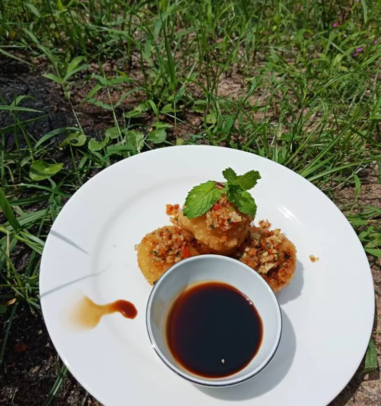 Sticky rice Fritter